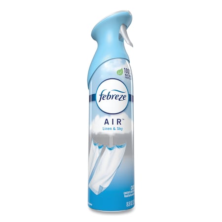 Febreze AIR, Linen and Sky, 8.8 oz Aerosol Spray, PK6 96256
